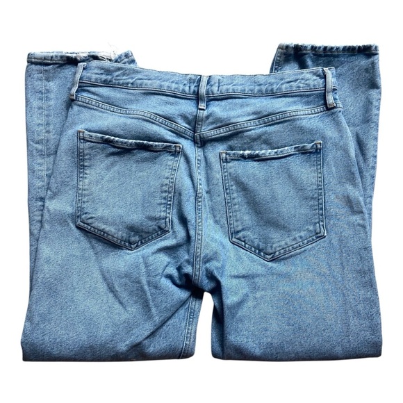 AGOLDE Riley High Rise Straight Crop in Shiver Organic Cotton Sz 30 - Picture 4 of 7